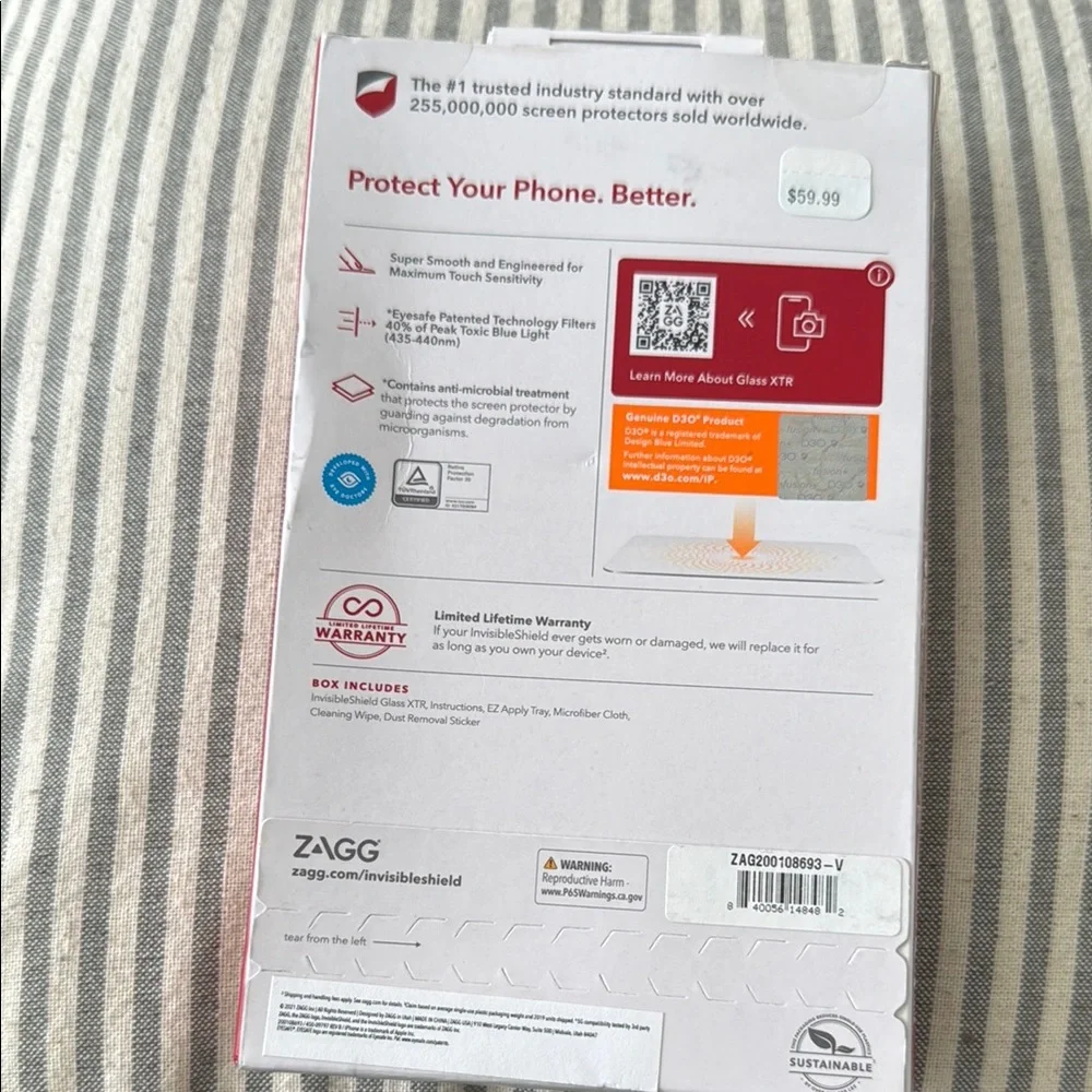 InvisibleShield Glass XTR Screen Protector - Multicolor